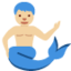 merman: peau moyennement claire