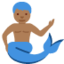 merman: peau moyennement foncée