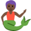 merperson: dark skin tone